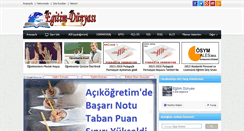 Desktop Screenshot of egitim-dunyasi.net