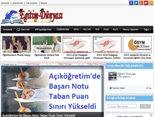 Tablet Screenshot of egitim-dunyasi.net